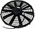 Вентилятор 15" 12V Puller 80W (аналог SPAL 350mm 14")