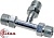 Фитинг стальной 8мм 3/8” №6 O-RING 5/8”-18UNF тройник с наружной резьбой