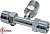 Фитинг стальной 16мм 3/4” №12 O-RING 1 1/16”-14UNF тройник с наружной резьбой